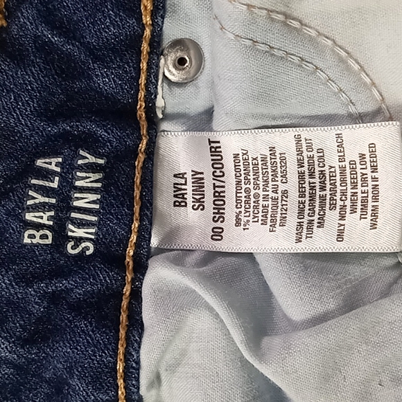 Aeropostale Bayla Skinny Blue Jeans Size 00 Short - Picture 14 of 16
